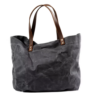 Fashionable women's <b>waterproof</b> wax printed canvas handbag, women's handbag, large capacity shopping <b>bag</b>, travel shoulder <b>bag</b> - Product Image 4