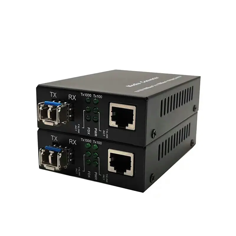 Single Fibre Sm 10/100/1000Mbps Gigabit Optischer Konverter RJ45 Ethernet Fiber Optic Media Converter