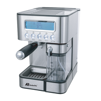 Cafetera Espresso Anbolife de 2650W y 20 Bares con Tanque de Leche |   Termobloque de Doble Caldera |   Cafetera de Acero Inoxidable de un Solo Toque