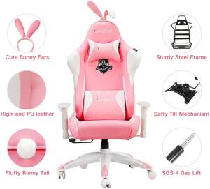 Massage <strong>Gaming</strong> <strong>Chair</strong> for Adults Large Size Computer Ergonomic Game <strong>Chair</strong> Heavy Duty Big and Tall Gamer <strong>Chair</strong> Racing Style - Product Image 4