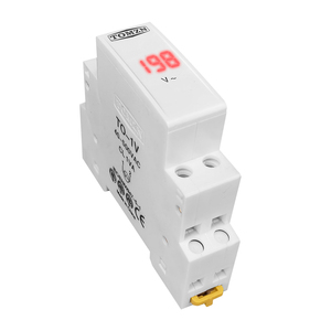 Voltmètre monophasé sur rail DIN AC 40-500V Mini voltmètre modulaire Jauge indicateur Affichage numérique LED 110V 230V TOMZN - Product Image 4