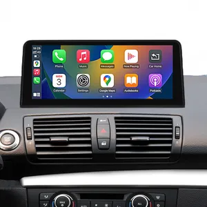 Écran tactile Road Top 10.25 "sans fil Apple CarPlay Android Auto Linux pour BMW série 1 E81 E82 E87 E88 2004-2012 système CCC CIC