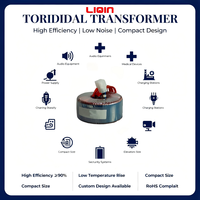 Transformateur toroïdal monophasé étanche en cuivre haute puissance 50W-5000W, entrée 110V 230V, sortie 12V 24V 48V, 50/60Hz, pour LED