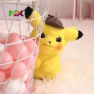 포켓몬 탐정 피카츄 봉제 인형 정품 부드러운 인형 탐정 모자 착용 애호가와 어린이에게 완벽한 선물 - Product Image 5