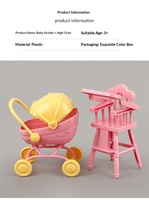 Accessoires miniatures en plastique pour maison de poupée, jouets de collation, jouets de maisonnette pour enfants, table à manger, transfrontalier