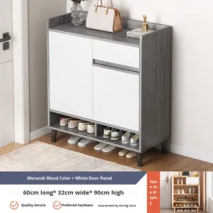 <span class=keywords><strong>Zapatero</strong></span> de madera moderno para la entrada del Hogar, almacenamiento económico para balcón interior, nuevo artículo de gran venta para sala de estar pequeña - Product Image 6