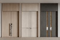 Porte intérieure moderne de luxe avec revêtement ignifuge pour chambre, appartement, hôtel, villa, entrée de maison