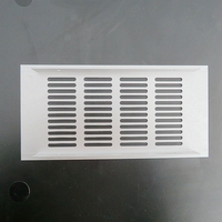Grille diffuseur linéaire en aluminium sur mesure, registres d'aération au sol et au mur OEM pour systèmes de climatisation