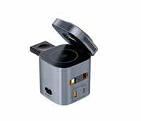 Station de charge sans fil 6 en 1 avec câble USB-C rétractable, chargeur magnétique rapide pour iPhone 16, Apple Watch, AirPods, multiport