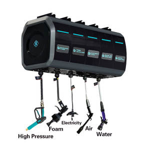 Nouvelle station de detailing automobile complète avec laveuse haute pression, enrouleur de tuyau, compresseur d'air, baie de lavage de voiture - Product Image 3