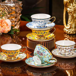 Jingdezhen Enamel Blue And White Ceramic Coffee <b>Cup</b> <b>Set</b> European Luxury Exquisite Afternoon <b>Tea</b> Drinking <b>Cup</b> Home Gift <b>Set</b> - Product Image 1