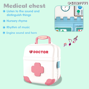 Mini <span class=keywords><strong>Hospital</strong></span> Baby Pretend Play Doctor Set Kit Juguetes <span class=keywords><strong>Maleta</strong></span> con música - Product Image 3
