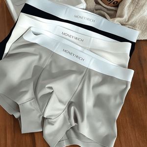 Boxers mi-hauts pour hommes 2025 – Sous-vêtements respirants en soie glacée et nylon tricoté de qualité supérieure, taille XXL, vente en gros - Product Image 3