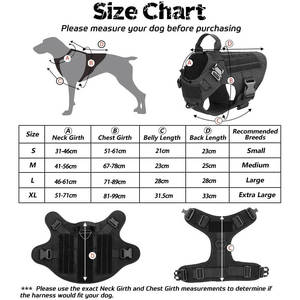 Gilet Tattico Durevole per Cani, Giacca Rinfrescante per Cani, Pettorina e Guinzaglio per Addestramento Cani per Esterni ad Alta Resistenza - Product Image 2