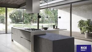 Nicocأبينيت أستراليا مطبخ على طراز ميلبورن جزيرة مضادة للماء سحب الإصبع أثاث خشب رقائقي مع ملحقات مفصل الحوض - Product Image 4