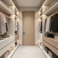 Puertas Interiores Residenciales de Apertura Lateral, Modernas, Decorativas, de Madera Polimérica, Personalizables, con Bisagras para Puertas y Ventanas