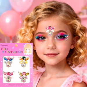 Strass Scintillants et Éclatants pour le Visage, Tatouages de Maquillage Éblouissants pour Célébrations Festives, Spectacles Scéniques - Product Image 5