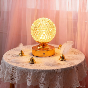 European Iron AC LED Pink <strong>Small</strong> Night Light Ambient Bedside Lamp Gift Lamp for Bedroom Desk Use - Product Image 1