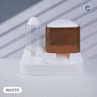 Distributeur automatique de nourriture et d'eau 2 en 1 pour chats et chiens, station d'alimentation intelligente à double bol avec contrôle des portions temporisé