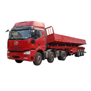 Semi-remorque benne basculante 30 tonnes 3 essieux avec suspension robuste et pneus triangulaires, fabrication chinoise, modèle 2025 - Product Image 2