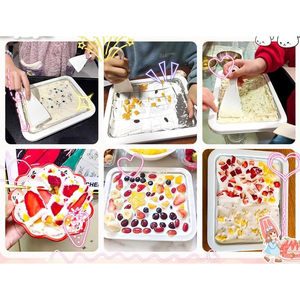 Tự làm kem Gelato Máy DIY trái cây <span class=keywords><strong>Ice</strong></span> <span class=keywords><strong>Cream</strong></span> công cụ 304 thép không gỉ chiên khay sữa chua mềm phục vụ <span class=keywords><strong>Ice</strong></span> <span class=keywords><strong>Cream</strong></span> Maker - Product Image 6