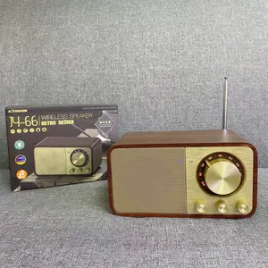 ใหม่ไม้ฟันสีฟ้า 5.0 ลําโพงคลาสสิกRetro SoundboxสเตอริโอSurround Super Bassซับวูฟเฟอร์AuxวิทยุFMสําหรับคอมพิวเตอร์พีซี