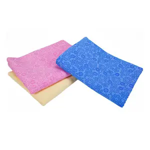 New High Quality Synthetic Shammy Car Washing Cleaning Cloth Waffle Weave 3d Pva Chamois Fabric