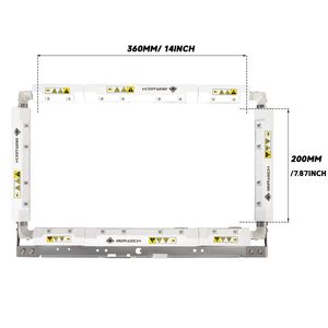 ห่วงปักแม่เหล็ก PRMS360 ขนาด 200x360 มม. 7.87"x14" โครงปักแม่เหล็กแรงสูงสำหรับเครื่องปัก Brother PR655 รุ่นเชิงพาณิชย์ - Product Image 1