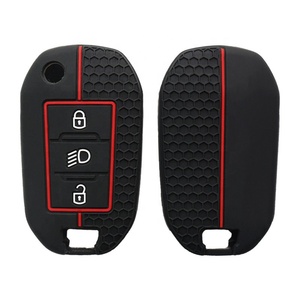 Étui <span class=keywords><strong>de</strong></span> <span class=keywords><strong>clé</strong></span> <span class=keywords><strong>de</strong></span> voiture en silicone <span class=keywords><strong>de</strong></span> haute qualité, personnalisé pour <span class=keywords><strong>Peugeot</strong></span>, fabriqué en Chine, prix d'usine - Product Image 1