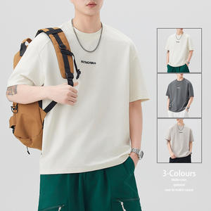 Camiseta de algodón multicolor personalizada de verano de alta calidad, ropa de calle para hombre, camisetas lisas informales - Product Image 3