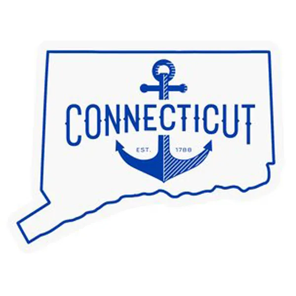 Yeni tasarım Connecticut etiket