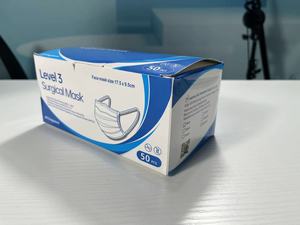 SJ Masker Wajah Medis EN14683 Mascarillas Maskss Wajah ASTM Level 3 3ply Masker Wajah Sekali Pakai - Product Image 4