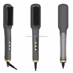 <span class=keywords><strong>Cepillo</strong></span> Alisador de Cabello Portátil a Vapor con 4 Temperaturas, Peine Alisador Antiescaldaduras, Pantalla LED, Alisado Iónico - Product Image 5
