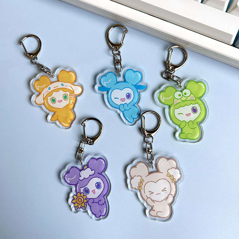 KPOP Idol TWICE Lovely MOMO SANA Acrylic Keychain - Creative