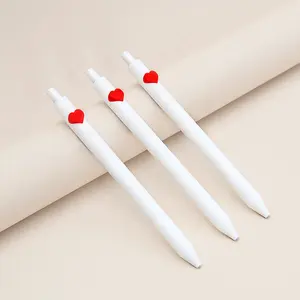 Ручки KACO ALPHA в форме сердца, ручки с гелевыми чернилами 0,5 мм, набор тонких ручек, выдвижные многоразовые