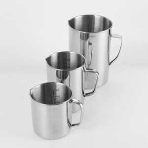 Fabrieksgroothandel RVS verdikte maatbeker met uitgiettuit, laboratoriumbekerglas en bakweegschaal - Product Image 1