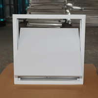 Grille d'extraction de fumée multi-volets carrée en alliage d'aluminium pour systèmes CVC hospitaliers - Anti-corrosion et Économie d'énergie