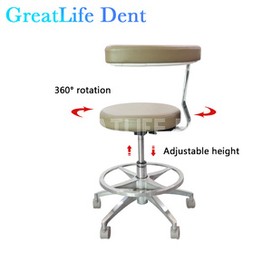 Silla de Trabajo para Dentistas Greatlife Dent, Silla Giratoria Móvil para Dentistas, para Uso en Laboratorios Dentales, Hospitales y Clínicas - Product Image 4