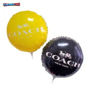 Цифровая печать на заказ, 18 дюймов, воздушный шар с логотипом, напечатанный гелиевый фольгированный шар
