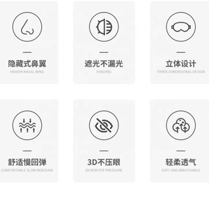 100% Blackout <strong>Eye</strong> <strong>Mask</strong> for Sleeping <strong>Eye</strong> Covers for <strong>Men</strong> and Women 3D Contour Blindfold with Nose Baffle Soft Lightweight - Product Image 4