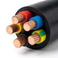 Cable de Alimentación PrimePro YJY, 3/5 Núcleos, 3x2.5/5x6.0mm, Aislamiento XLPE, Cubierta de PE, Impermeable IP67, 0.6/1kV, Cable de Cobre Blindado