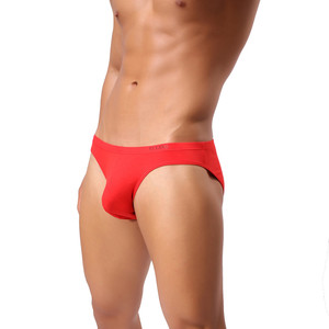 Vendita calda nuovi <span class=keywords><strong>ragazzi</strong></span> Gay <span class=keywords><strong>Sexy</strong></span> cotone trasparente slip Lingerie a vita bassa uomo biancheria intima confortevole - Product Image 2