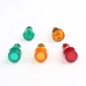 10mm Yellow Mushroom Small Indicator Light Led 2 6 12 24 Volt Mini Led Indicator Light