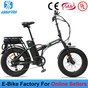 Bicicleta Eléctrica Plegable Económica de Fábrica con Batería Grande de 40Ah, Acero con Alto Contenido de Carbono, 36v, 7 Velocidades, Neumáticos Anchos, Bicicleta Eléctrica - Product Image 1