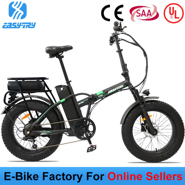Factory High Carbon Steel 40Ah Big Battery Cheap Foldable Ebike 36v 7 Speed Fat Tire Electric Bike Bicicleta Electrica E Bike