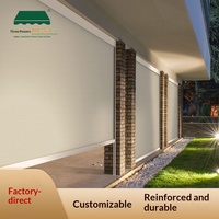Auvent de balcon extérieur en aluminium standard européen et américain, ouverture manuelle, imperméable, isolation thermique, protection UV, véranda extérieure