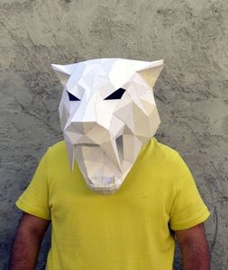 Venta al por mayor de papel 3D <span class=keywords><strong>Origami</strong></span> para adultos Máscara de Halloween - Product Image 3