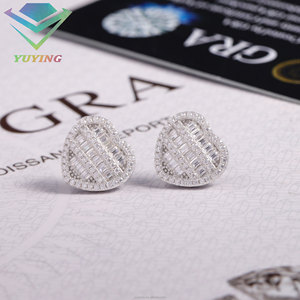 Expédition rapide, diverses boucles d'oreilles, argent sterling S925 plaqué or/blanc/or rose, boucles d'oreilles en moissanite couleur D VVS pour cadeau - Product Image 5