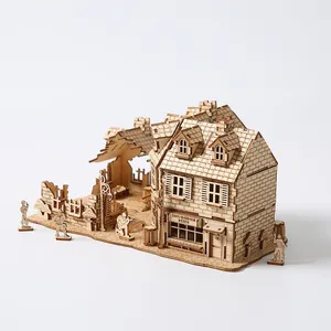 لعبة هدايا ذاتية الصنع ، نموذج معماري حرب 1942 ، لغز خشبي ثلاثي الأبعاد للأطفال