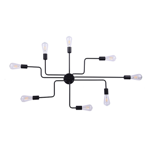 Lampes suspendues fantaisie pour plafond, forme de <span class=keywords><strong>boule</strong></span>, verre, fer, grand luminaire suspendu, <span class=keywords><strong>lustre</strong></span> en cristal - Product Image 6